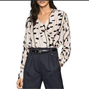 NWOT - REISS - Long Sleeve Blouse - UK 10 (Small)